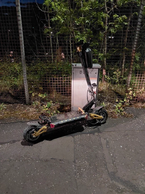 Photograph of E Scooter seized by police in Inverclyde