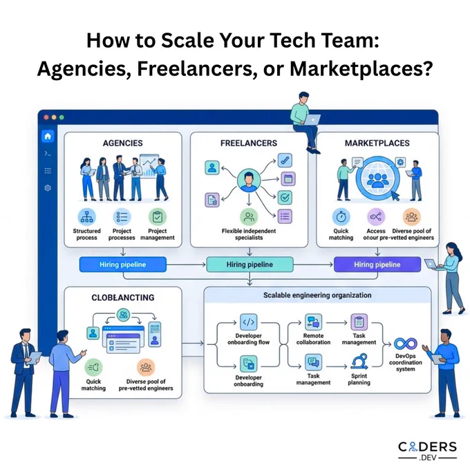 Freelancers, agencies or managed marketplaces?

Choosing the right engineering model impacts scalability, delivery confidence & operational efficiency

https://www.coders.dev/blog/freelancers-vs-agencies-vs-managed-marketplaces-a-cto-s-guide-to-scaling-engineering-teams.html

#EngineeringLeadership #CloudEngineering #EnterpriseTechnology #CodersDev