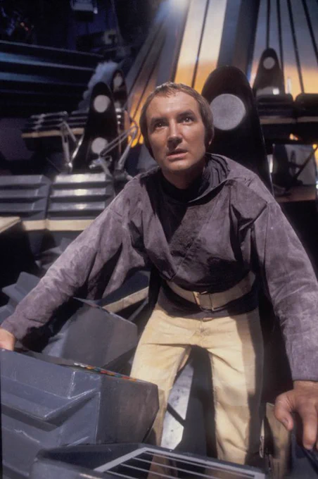 Michael Keating on the bridge of the Liberator 