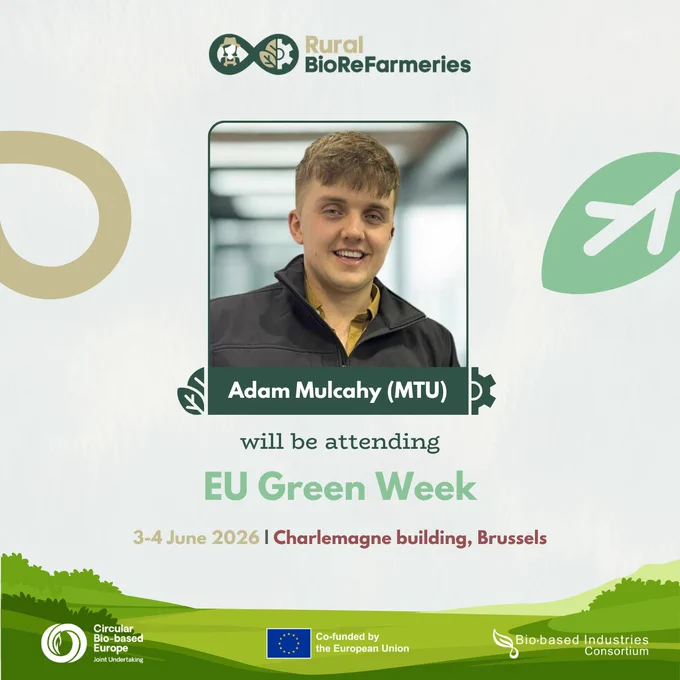 Adam Mulcahy from MTU will be attending EU Green Week in representation of Rural BioReFarmeries