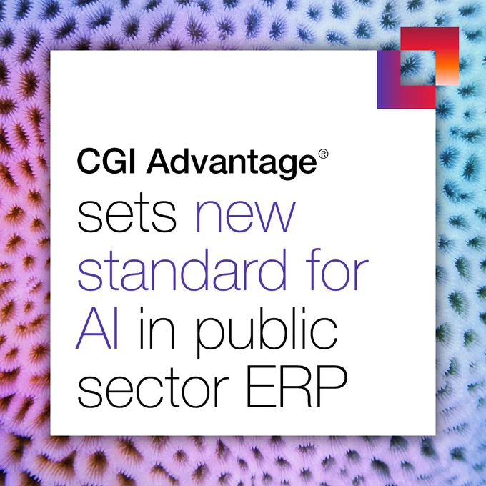 CGI Advantage® is redefining what AI can deliver for government ERP systems. Read more in the press release.