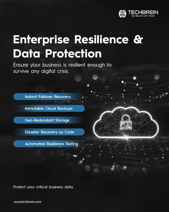 Business disruptions are becoming more frequent, unpredictable, and harder to recover from. With capabilities like instant failover recovery, immutable cloud backups, geo-redundant storage, disaster recovery as code,and automated resilience testing, businesses can ensure continuity without compromise.

These solutions enable instant recovery during outages, protect critical data from loss or tampering, eliminate single points
of failure through distributed storage, automate recovery for faster and consistent response, and continuously validate resilience readiness- ensuring your business stays operational in any crisis.

TechBrein helps organizations build resilient, always-on infrastructure that protects critical business data and delivers
uninterrupted operations with measurable outcomes.

Build a resilient, always-on business today.
https://techbrein.com/services/business-continuity-plan-management/

#BusinessContinuity #DisasterRecovery #CloudResilience #DataProtection #DigitalTr