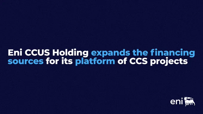 Eni CCUS Holding expands the financing sources for its platform of CCS projects