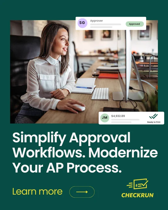 Faster approvals mean faster payments—and fewer headaches for your team.

Checkrun helps businesses centralize payment approvals and streamline check workflows in one secure platform.

Get started today: https://bit.ly/4tTpjF1 