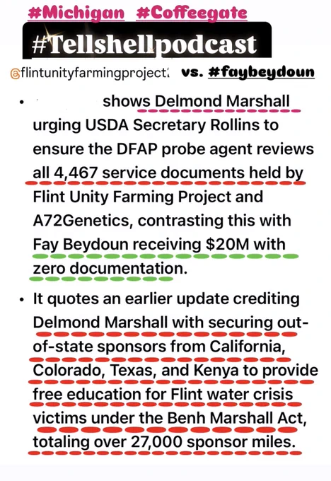 3489 days of michigan corruption documented. Delmondmarshall has 2 storage units with all documents for flintunityfarmingproject, A72genetics & 2020 whoisc19 wdm120cv722 whistleblower case. Also 2021 #61925ksx report. along with 3/2022 usa mailed letter from Dawn Ison that’s part of a 9 year 371 conspiracy. Time for accountability.