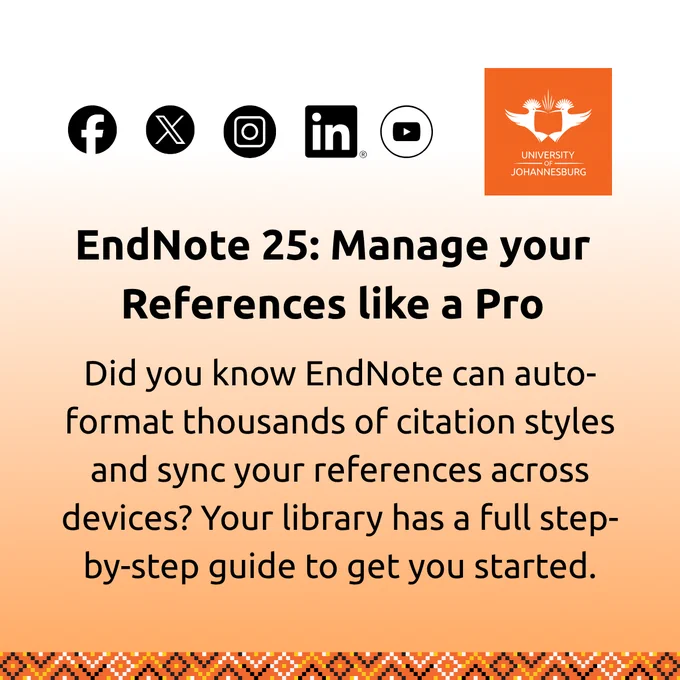 UJ Library's Weekly Quick Tips