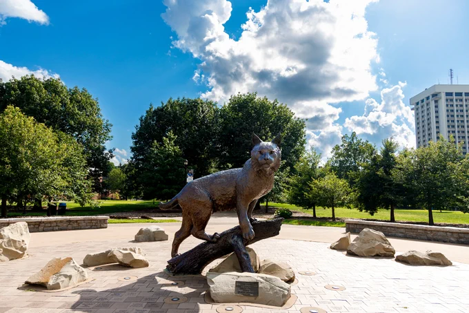 Bowman Statue on the campus of the University of Kentucky