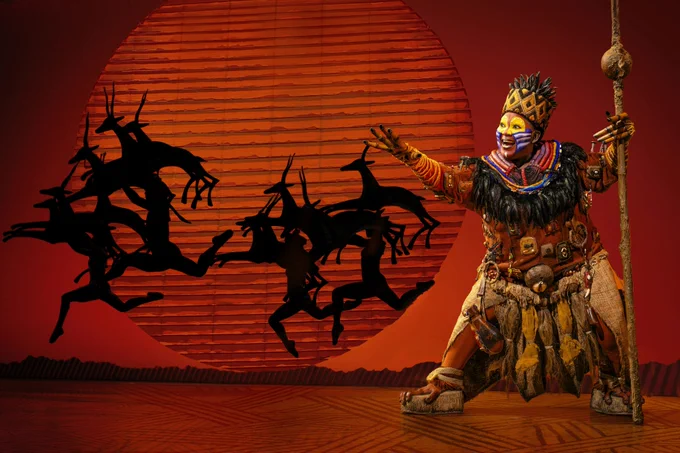 Zama Magudulela as Rafiki in THE LION KING. ©Disney. Photo by Matthew Murphy