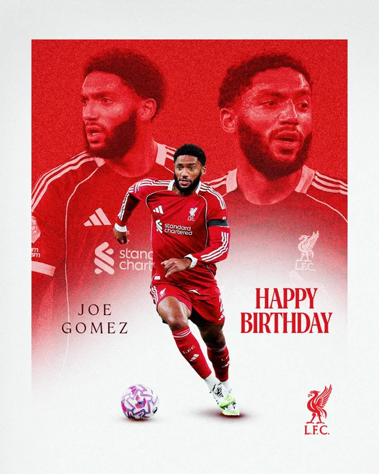 Happy birthday graphic for Joe Gomez.