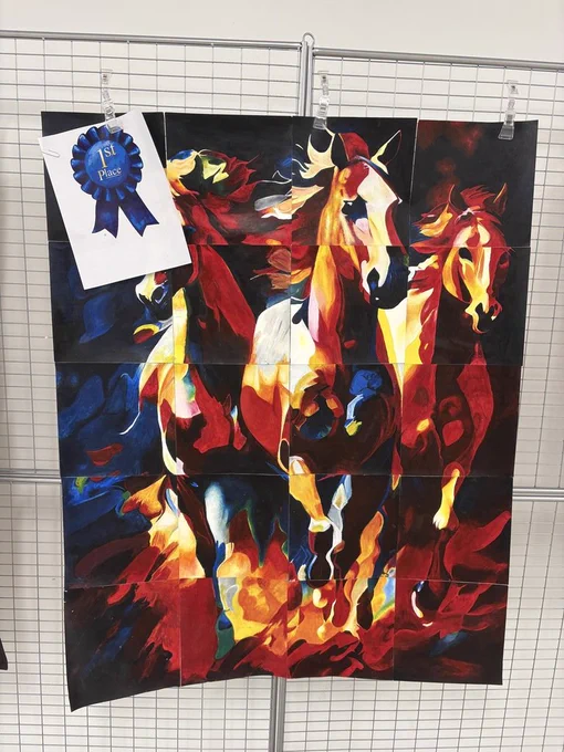 First place horse painting