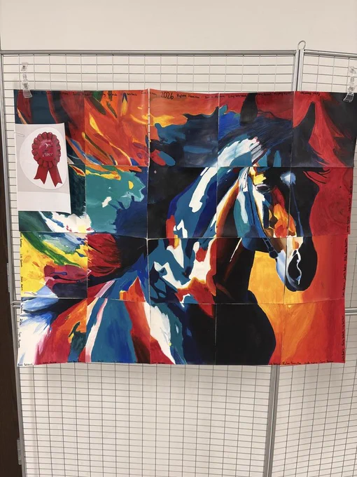 Second place horse painting