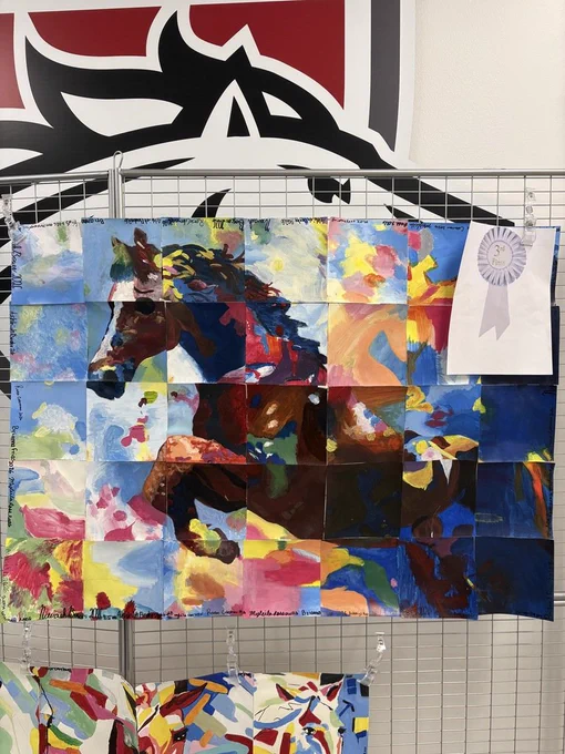 Third place horse painting