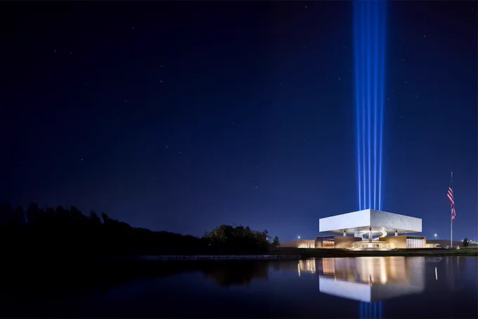 national Medal of Honor museum at night