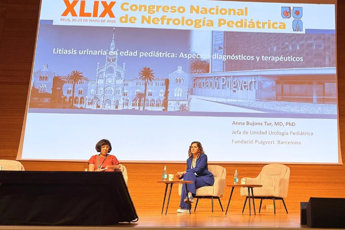 La Dra. Anna Bujons Tur, jefa de la Unidad de Urología Pediátrica de la Fundació Puigvert, ha sido invitada como ponente a la sesión “Hablando con el experto” del XLIX Congreso Nacional de Nefrología Pediátrica.