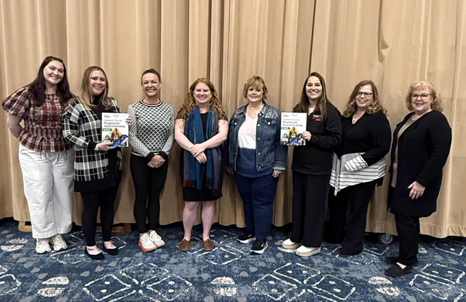 The Oakland County Michigan Works! team at the MEATA conference.
