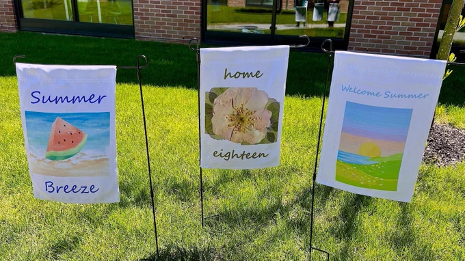Cricut: Lawn Flags class at Half Hollow Hills Community Library