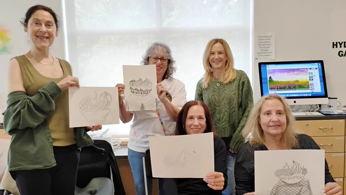Art With Us: Drawing class at Half Hollow Hills Community Library