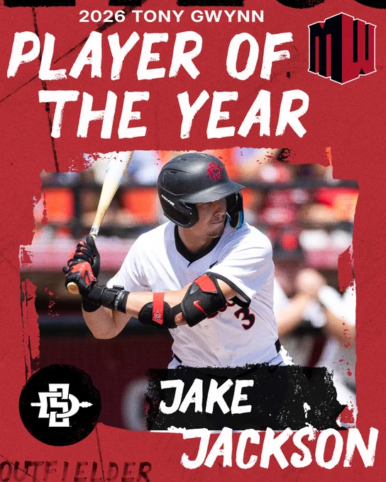 Aztec Baseball - Jake Jackson Graphic - MW Player of the Year