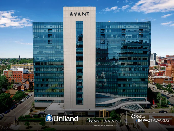 Award-Winning Impact in the Heart of Buffalo: Uniland’s Vistas at Avant has been named the CoStar Impact Award winner for Multifamily Development—highlighting the power of adaptive reuse to drive downtown growth. We’re proud to continue building on Avant’s pioneering legacy while contributing to the momentum of Western New York.

As a local award judge notes, “The adaptive reuse of historic, centrally located structures is crucial to the real estate market and economy. It also furthers talent attraction efforts needed to continue the growth of the local region,” said Brandye Merriweather, President of Downtown Development at the Buffalo Urban Development Corporation. 

Learn more: https://uniland.com/uniland-vistas-avant-costar-impact-award/