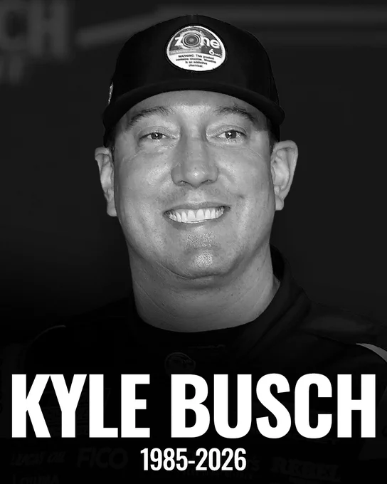 NASCAR champion Kyle Busch has died at the age of 41. He was born in 1985.