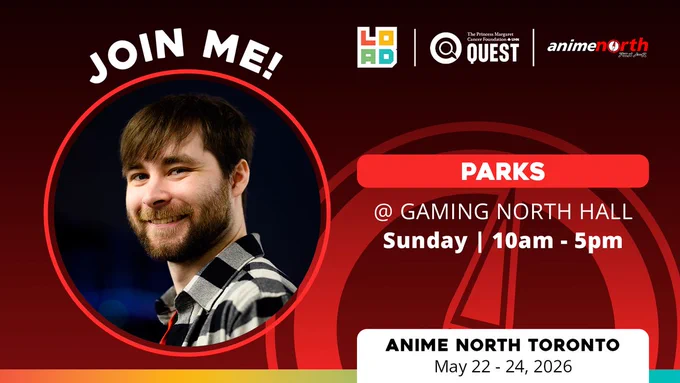 Tune into my stream from Anime North Toronto May 24th 10am-5pm