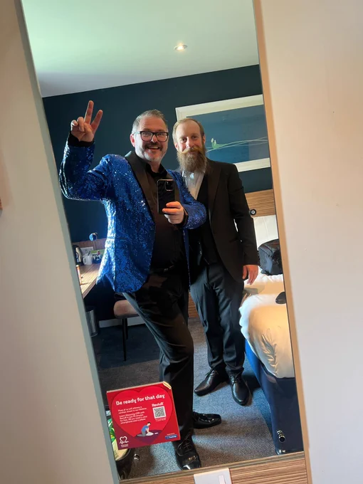 Jay and me, dressed to impress