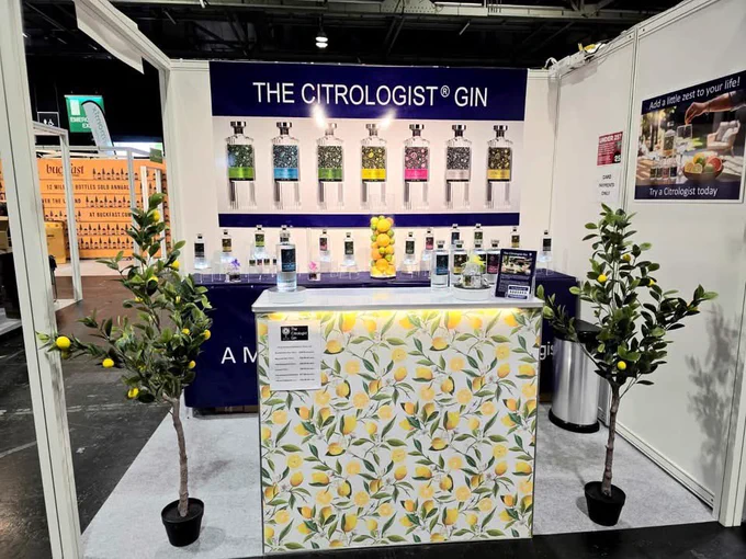 Photo of Paul’s stand at the exhibition