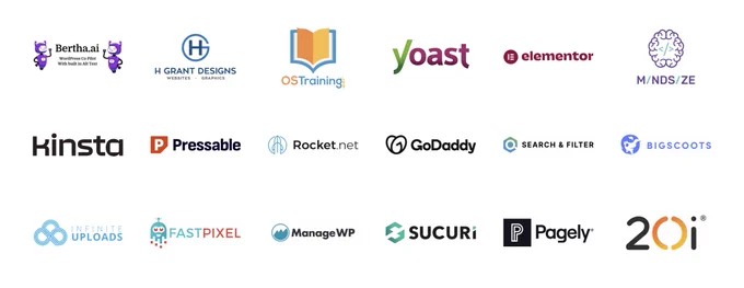 Logo grid of mentioned sponsors