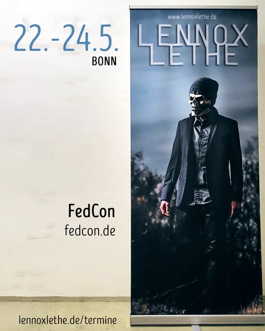 Lennox Lethe ist vom 22.-24.5. auf der FedCon in Bonn