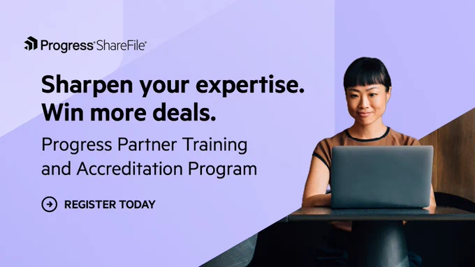 Progress ShareFile Partner Training and Accreditation Program Banner