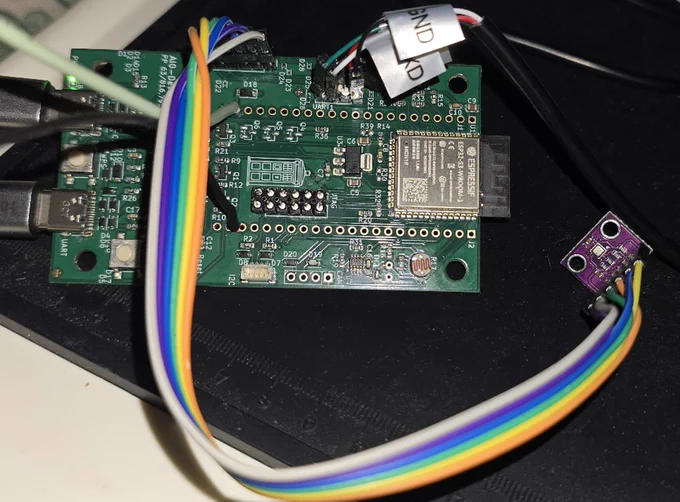 BME280 breakout from http://hiletgo.com/ProductDetail/1953483.html using SPI interface.