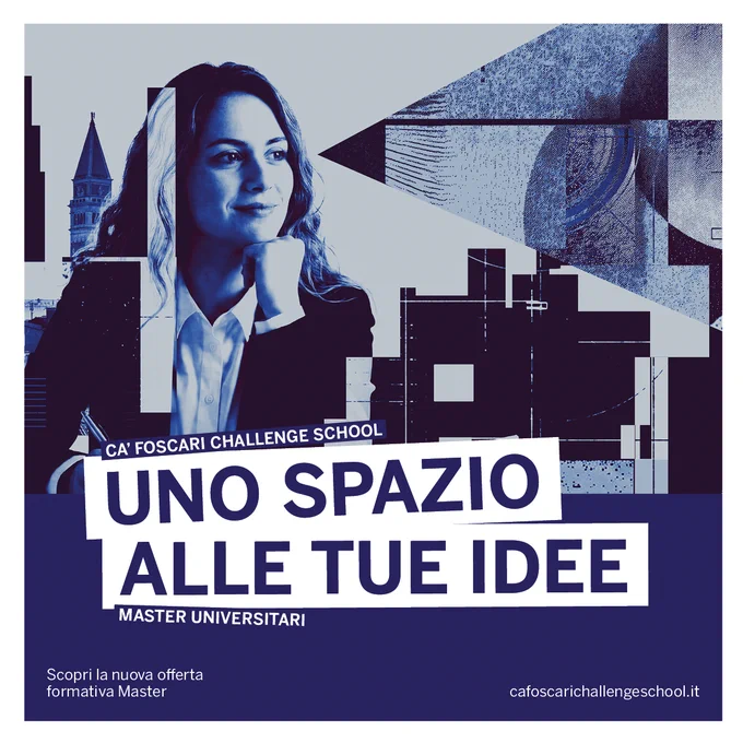 Grafica Bando Master Ca' Foscari Challenge School 