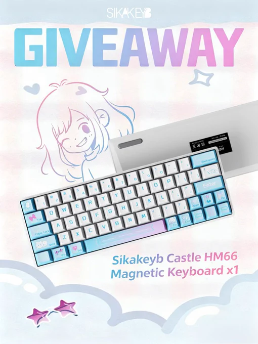 Sikakeyb Castle HM66 Magnetic Keyboard