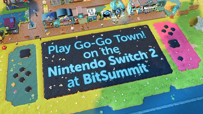 Play Go-Go Town! on the Nintendo Switch 2 at BitSummit