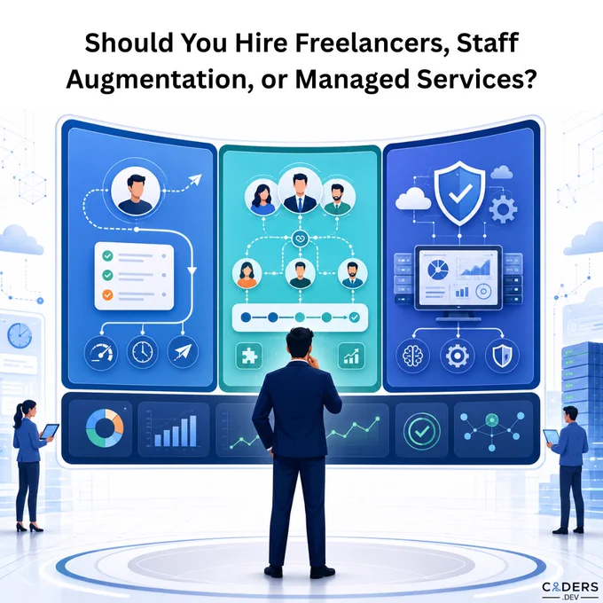 Hiring the right engineering talent model can make or break project success.

Our latest blog compares Freelancers vs Staff Augmentation vs Managed Services with a practical CTO decision framework.

Explore here: https://www.coders.dev/blog/staff-augmentation-vs-managed-services-vs-freelancers-a-cto-s-decision-framework-for-scaling-engineering-teams.html

#TechStrategy #ManagedITServices #RemoteDevelopers #DigitalTransformation #CodersDev