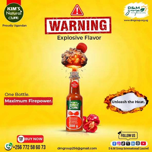 KIM's Natural Chilli sauce is produced from Red habanero chilli peppers and it is an extremely Hot sauce especially for those who want extreme heat.