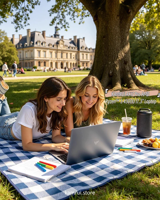 Sunshine   study buddy   a big-screen laptop = the perfect college day. ☀️💻
The KAMRUI AX17 Pro with AMD Ryzen™ power keeps up with your all-day campus grind, from lectures to movie nights.

Grab yours with code KAMRUIFAN3:
https://kamrui.store/products/kamrui-ax17-n150-laptop

#KAMRUI #StudentTech #CollegeLife