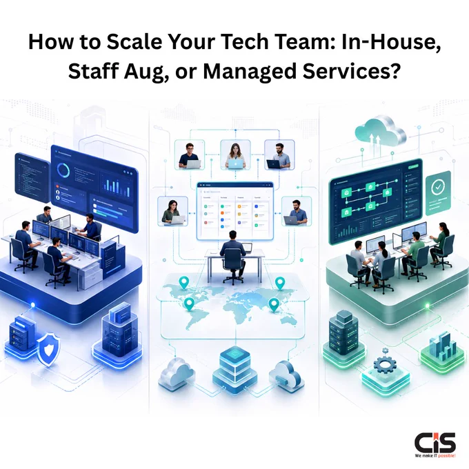 Hiring delays & skill gaps slowing your product delivery?

Discover how In-House Teams, Staff Augmentation & Managed Services compare for scaling modern engineering teams.

https://www.cisin.com/coffee-break/staff-augmentation-vs-managed-services-vs-in-house-a-cto-s-decision-framework.html

#CTO #ITOutsourcing #TechTeams #DigitalTransformation #CISIN