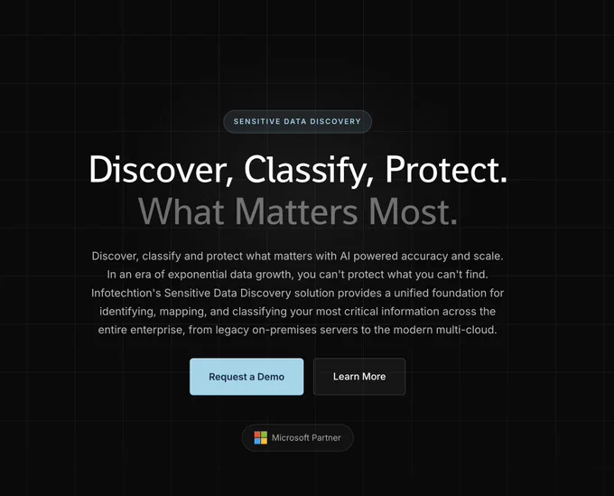 Infotechtion's Sensitive Data Discovery solution provides a unified foundation for identifying, mapping, and classifying your most critical information across the entire enterprise, from legacy on-premises servers to the modern multi-cloud.
