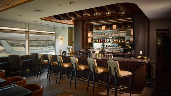 Air India’s ‘The Maharaja Lounge’ at San Francisco International Airport.