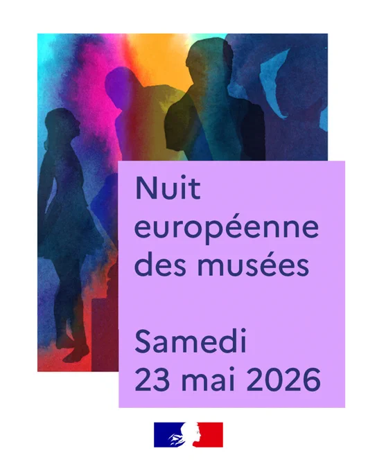 Nuit européenne des musées - Samedi 23 mai 2026

Le visuel d'illustration représente quatre statues en contre-jour sur un fond coloré rappelant les aurores boréales © Hélène Blanc