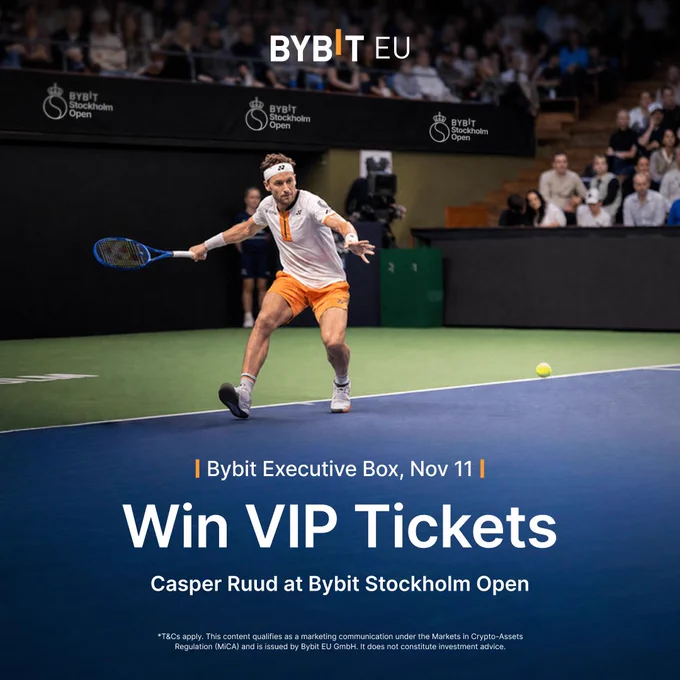 Casper Ruud Giveaway Bybit Stockholm Open