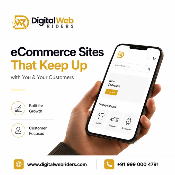 𝐓𝐮𝐫𝐧 𝐯𝐢𝐬𝐢𝐭𝐨𝐫𝐬 𝐢𝐧𝐭𝐨 𝐥𝐨𝐲𝐚𝐥 𝐜𝐮𝐬𝐭𝐨𝐦𝐞𝐫𝐬 𝐰𝐢𝐭𝐡 𝐚 𝐩𝐨𝐰𝐞𝐫𝐟𝐮𝐥 𝐞𝐂𝐨𝐦𝐦𝐞𝐫𝐜𝐞 𝐰𝐞𝐛𝐬𝐢𝐭𝐞.

Digital Web Riders creates modern, responsive, and easy-to-use online stores that help your business grow and keep customers coming back.

➡️  Smart Design
➡️  Smooth Experience
➡️  Mobile Friendly

🌐 www.digitalwebriders.com
📞  91 999 000 4791

#eCommerceWebsite #DigitalWebRiders #WebDevelopment #OnlineStore #WebsiteDesign #BusinessGrowth