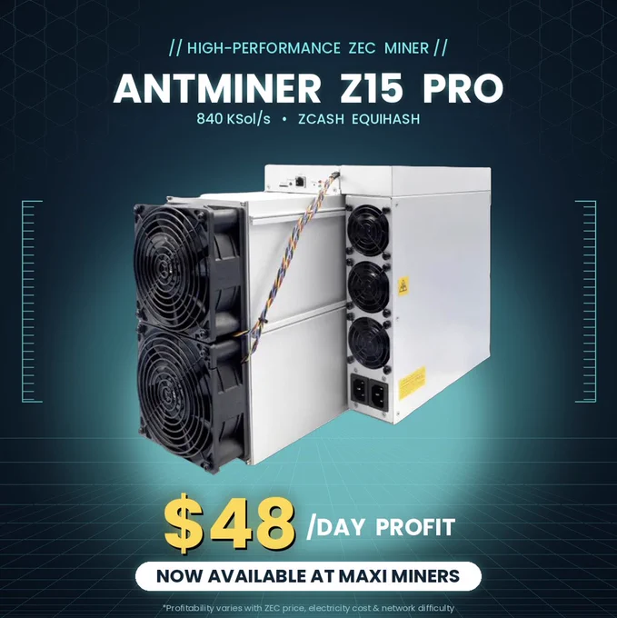Antminer Z15 Pro - Available at Maxi Miners