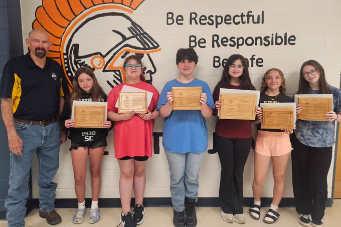 Elks' Americanism Essay winners.