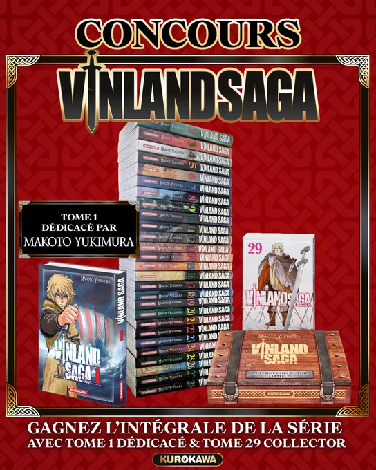 Concours Vinland Saga : gagnez l'intégrale de la série manga !
...