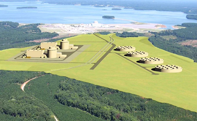
Artist’s Conception of New AP1000 Units Adjacent to Existing Nuclear Facility.