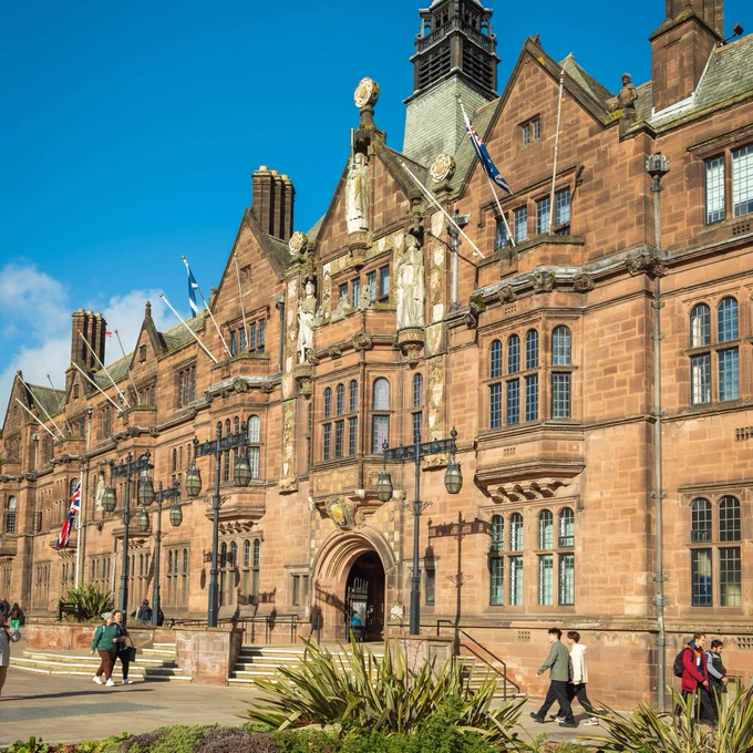 A picture of the front of the Council House