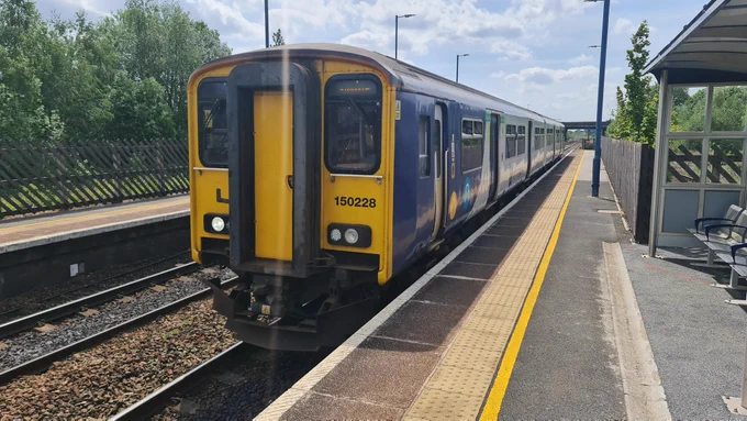 Northern Trains 150228 at Hatfield & Stainforth Railway Station Platform 2