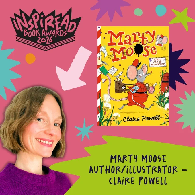 A graphic featuring an photo of Claire Powell - a white woman with a dark blonde bob and a bright magenta jumper.